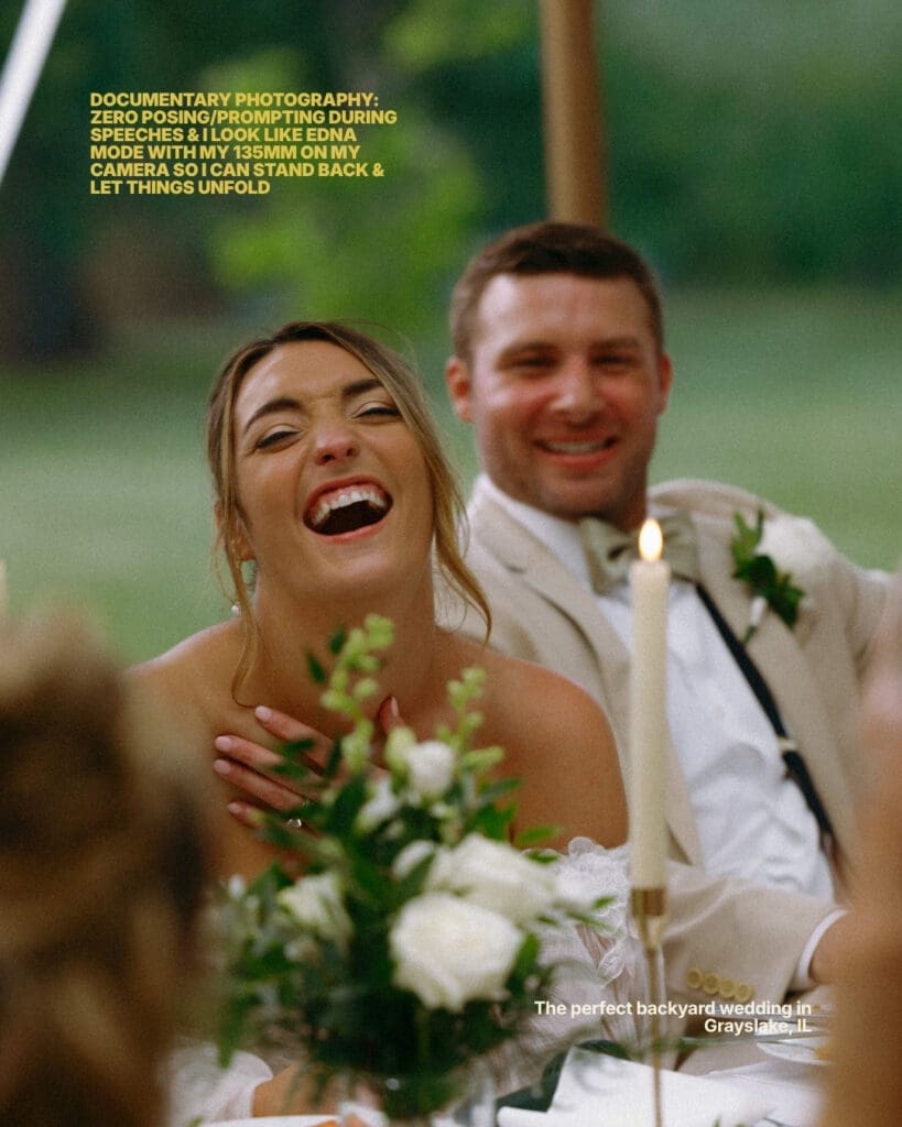 Documentary Wedding Photography — Backyard Wedding Speeches Grayslake IL